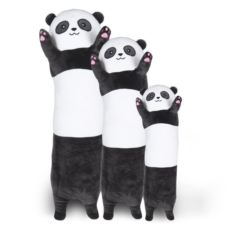 ROPELOK Panda Plush Body Throw Pillow, 35.4" Long Stuffed Animal Pillow, Kawaii Soft Panda Plush Toy for Kids Children Xmas Birthday Gifts