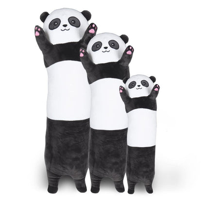 ROPELOK Panda Plush Body Throw Pillow, 35.4" Long Stuffed Animal Pillow, Kawaii Soft Panda Plush Toy for Kids Children Xmas Birthday Gifts