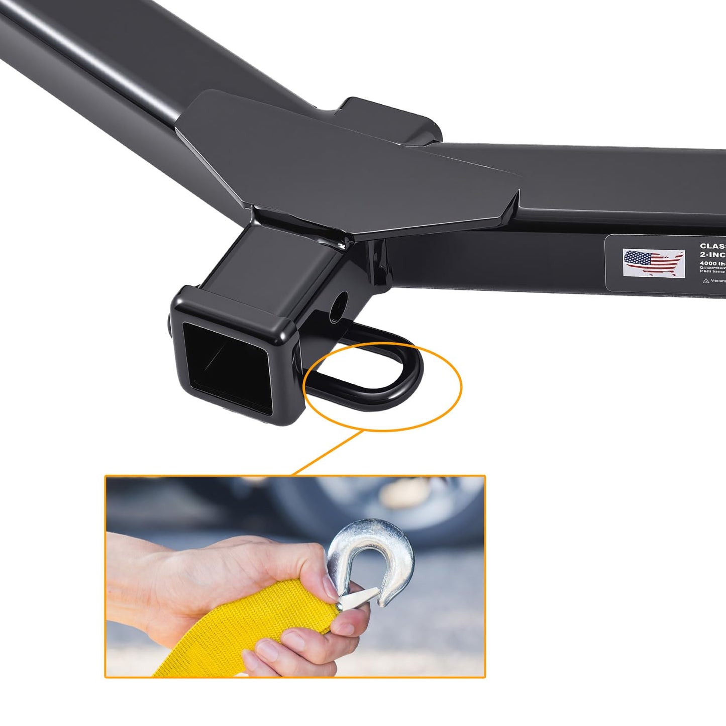 2” Receiver Trailer Hitch for 2022–2025 Ford Maverick (No Factory Tow Package) | Class 3 | 4,000 lbs Towing | Easy Bolt-On Install