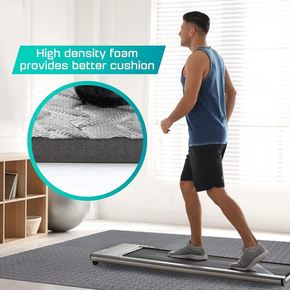 Yes4All EVA Interlocking Mats, Puzzle Floor Tiles, Foam Floor Padding with Border for Furniture, Home Space, Living Room, Garage 11,15,32,99 SQFT