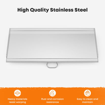 Stanbroil Fry Griddle for Camp Chef Stove, 16 in. x 37 in. Stainless Steel Flat Top Griddle, 3 Burner 16" Cooking Accessories for Camp Chef Tahoe, Expedition 3X, PRO90X