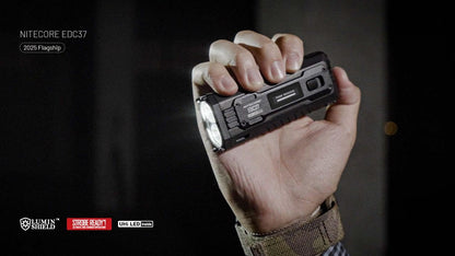 Nitecore EDC37 EDC37 Ultimate EDC Flashlight: Double The Power – 8,000 Lumens x 8000mAh w/Eco-Sensa USB-C Charging Cable
