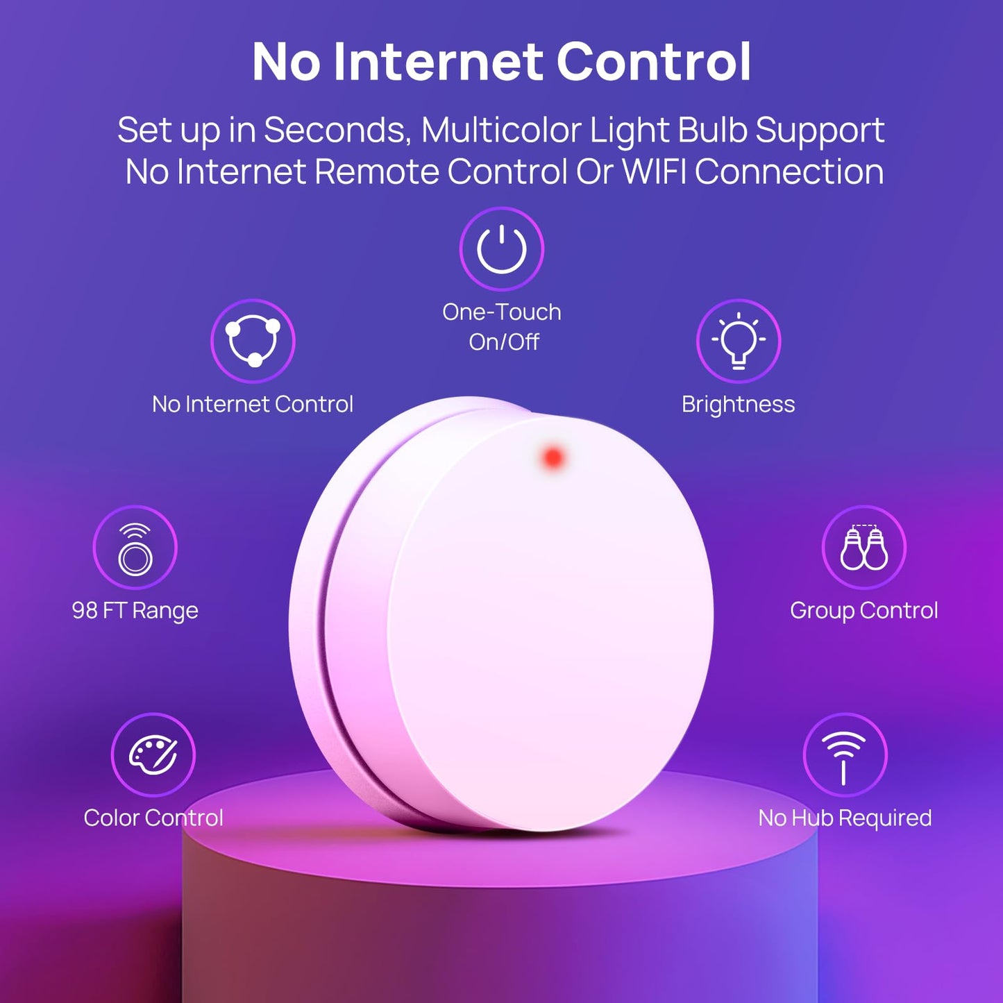 Consciot Smart Light Bulbs, WiFi Bluetooth Color Changing LED Light Bulb, Music Sync, 60W Equivalent Smart Bulb, A19 E26 RGBTW Light Bulbs That Works with Alexa/Google Home/Apple Home/Siri, 3 Pack