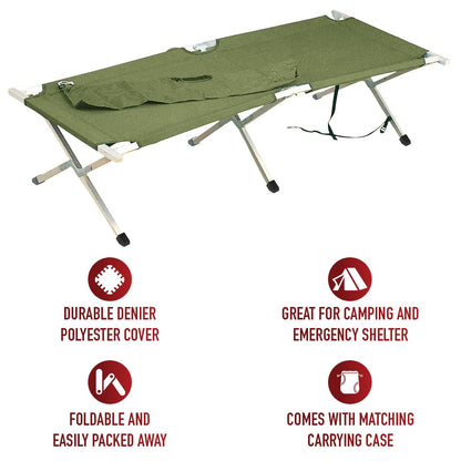 Rothco Folding Cot - Durable Comfort for Camping and Emergencies