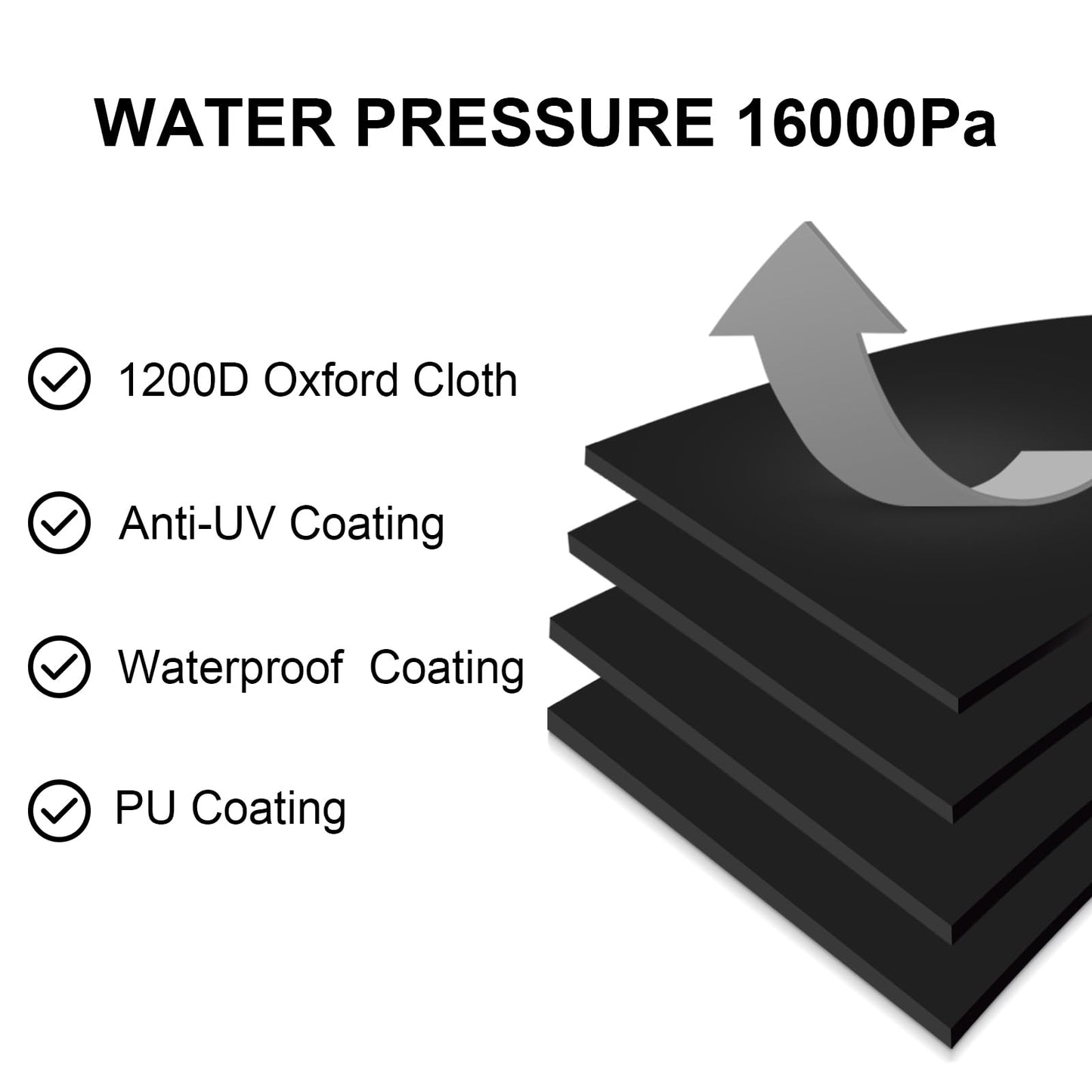 Boat Cover 24-26 ft, Waterproof 1200D Heavy Duty Boat Cover, PU Marine Grade Polyester Boat Covers 24-26 ft, Fits Bass, V-Hull, Tri-Hull, Runabout, Jon, Fishing, Trailerable, Beam Width 135 inch
