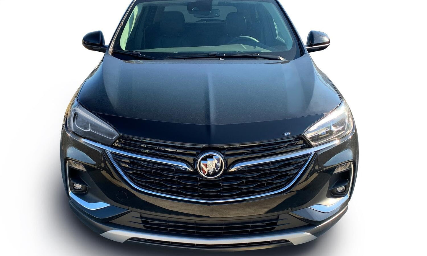 Auto Ventshade [AVS] Aeroskin Hood Protector | Fits 2020-2023 Buick Encore GX | Low Profile Deflector/Bug Shield - 1 pc., Smoke | 320083"