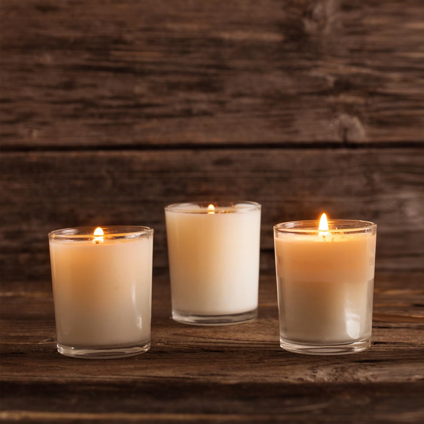 72 Pack Warm White Unscented Clear Glass Filled Votive Candles, Hand Poured Wax Candle Ideal Gifts for Aromatherapy Spa Weddings Birthdays Holidays Party