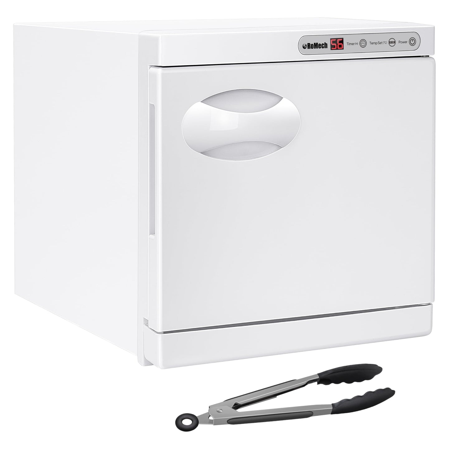 ROMECH 23L Hot Towel Warmer Cabinet, Professional Towel Heater with LED Temperature Display Setting, Extra Large Capacity Towel Warmers for Spa Massage Salon Home (White, 23L)