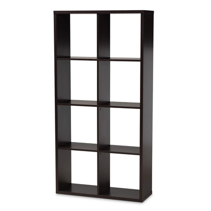 Baxton Studio Multipurpose Shelving and Cabinets, One Size, Dark Brown