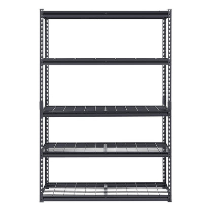 VEVOR Storage Shelves, 3000 lbs, 5 Tier Heavy Duty Garage Shelving, 20" D x 48" W x 72" H Adjustable Metal Shelves for Industrial Shelving Unit Utility Shelf, for Kitchen, Warehouse, Basement, Black