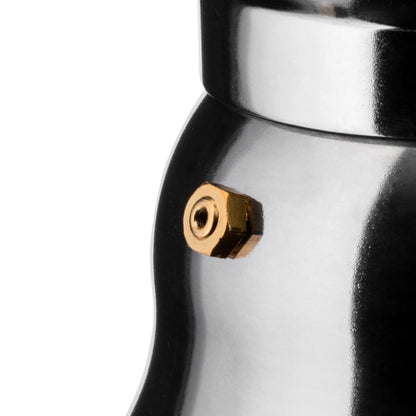 Alessi AAM33/1 - Design Espresso Coffee Maker, Aluminum and Thermoplastic Resin, 1 Cup, Black Handle