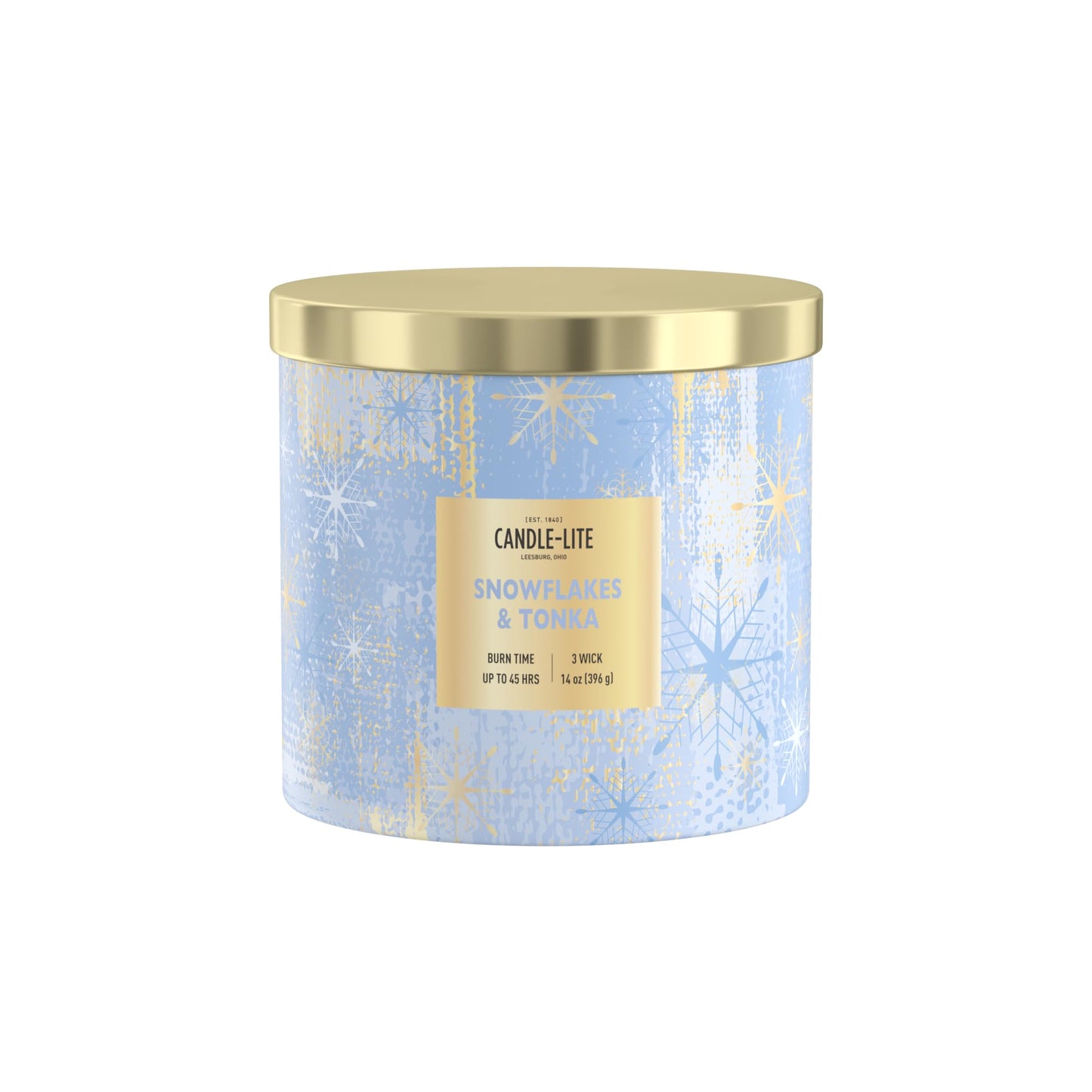 Candle-lite Holiday Scented Candles, Almond Blossom with Cashmere Woods, 14 oz 3-Wick Jar Candle, Proudly Poured in USA, Christmas Home Decor, 45 Hours of Burn Time, Holiday Gift for Men and Women