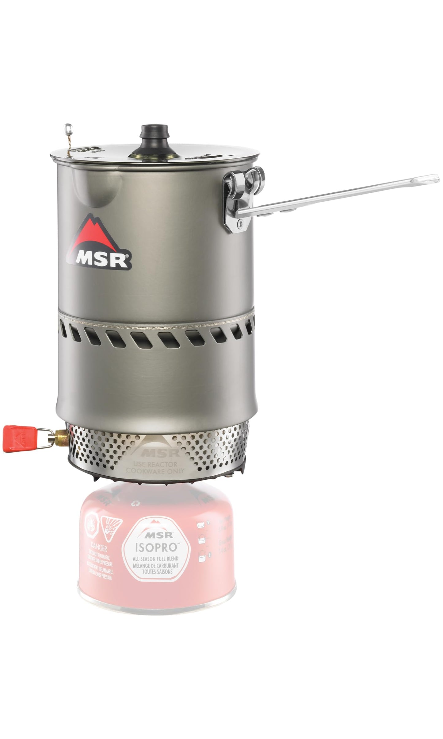 MSR Reactor Windproof Camping and Backpacking Stove System, 1.0L, 2024 Version