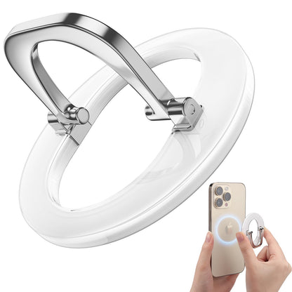 SUPERONE for MagSafe Phone Grip, Adjustable Magnetic Phone Ring Holder Removable Finger Phone Ring Kickstand Compatible with MagSafe Accessories Only for iPhone 17 & 16 & 15 & 14 & 13 & 12 Series