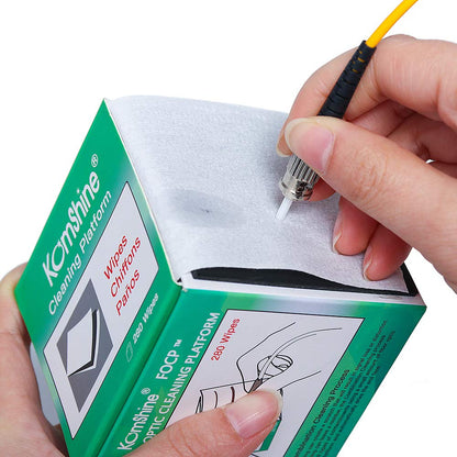 400X Magnification Optic Fiber Inspection Probe Komshine KIC-05D Optical Video Inspection Kit + Cleaner Cleaning Pen SC FC ST 2.5mm/LC 1.25mm + Fiber Cleaning Wipes 600+ Cleanings