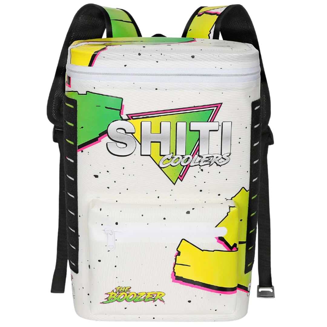 SHITI Coolers Cooler for Camping, Travel, Beach, Soft Lunch Box for Food, Drinks & Ice, Portable, Waterproof 24 Hr Insulated Bag with Shoulder Straps, Customizable (Boozer, 15 Can Cooler)