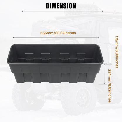 POYEACO Rear Underseat Storage Boxes Compatible with 2024-2026 Polaris XPEDITION XP 5/ ADV 5 Accessories, Under Seat Poly Combined Storage Bins Organizer Box 13L+13L (2PCS)