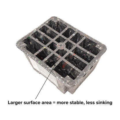5-Pack OX BLOX Heavy Duty Trailer Jack Block - Made in USA RV Leveling Blocks - Supports Up to 10,000 lbs - RV Jack Blocks for Any Tongue Jack, Post, Foot, or Stabilizer (Round or Square)