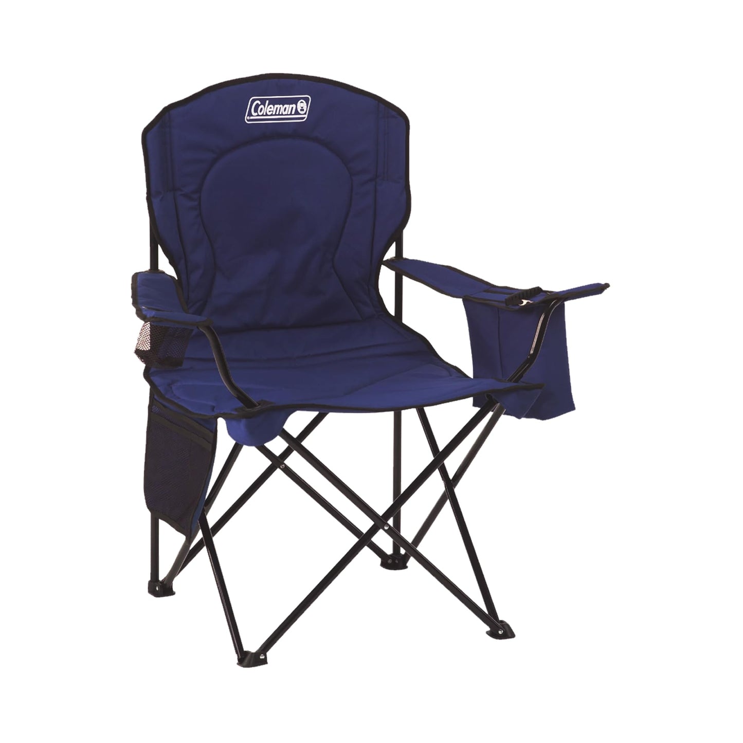 Coleman Rechargeable 800 Lumen Magnetic Light Panel Lantern and Folding Camping Chair with Built-in 4-Can Cooler