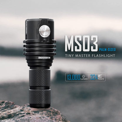 IMALENT MS03 EDC Flashlight 13000 Lumens, Rechargeable Pocket Flashlight, Suitable for Camping Emergency Hiking