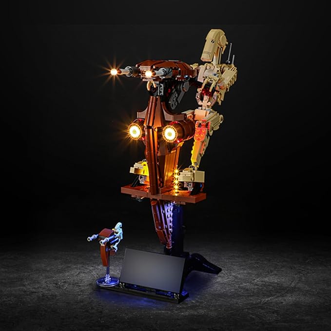 Vaodest Light for Lego 75428 Battle Droid with STAP SetDesign and Configuration Compatible with Model 75428(Light Only Not Building Block Kit)