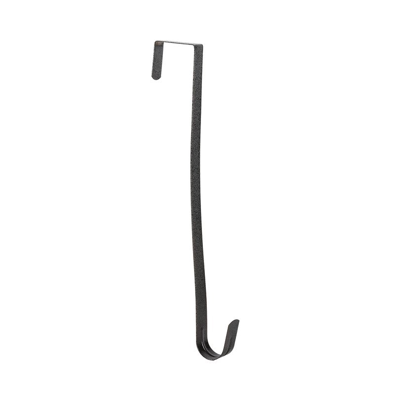 Sattiyrch 12" Wreath Hanger for Front Door,Steel Over The Door Hanger Hook,Wreath Door Hanger(Textured Bronze, 1)