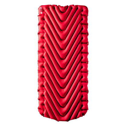 Klymit Insulated Static V Luxe Inflatable Sleeping Pad for Camping, Lightweight Hiking and Backpacking Air Bed For Cold Weather,Red