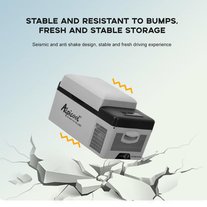 Alpicool C20 portable compressor fridge freezer 21Quart(20Liter) for car and home - 12V/24V DC and 110V AC