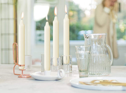 BOLSIUS Ivory Household Candles Bulk Pack 45 Count - Unscented Dripless 7 Inch Dinner Candlesticks - 6+ Hours Burn Time - Premium European Quality - Consistent Smokeless Flame - 100% Cotton Wick
