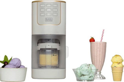 BLACK+DECKER Ice Cream Maker - Create Protein, Keto & Dairy-Free Treats at Home | Family-Friendly & Easy to Use