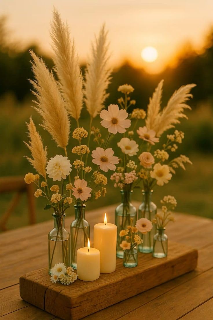 CW Studio Unscented Pressing Pillar Candles – Long Hour Burn, Smokeless & Dripless – Premium Wax with Cotton Wick – Perfect for Weddings, Events, Home & Rustic Décor (6, Ivory, 2.8x6 inches)