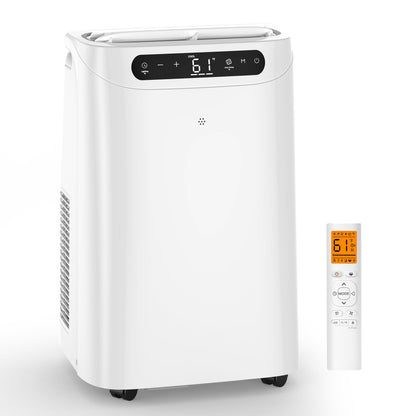 12000 BTU Portable Air Conditioners for Room Cooling up to 500 Sq. Ft, 3-IN-1 Quiet Portable AC Unit with Dehumidifier Fan, Remote Control, Smart Sleep Mode, 24H Timer, Windows Kit Included