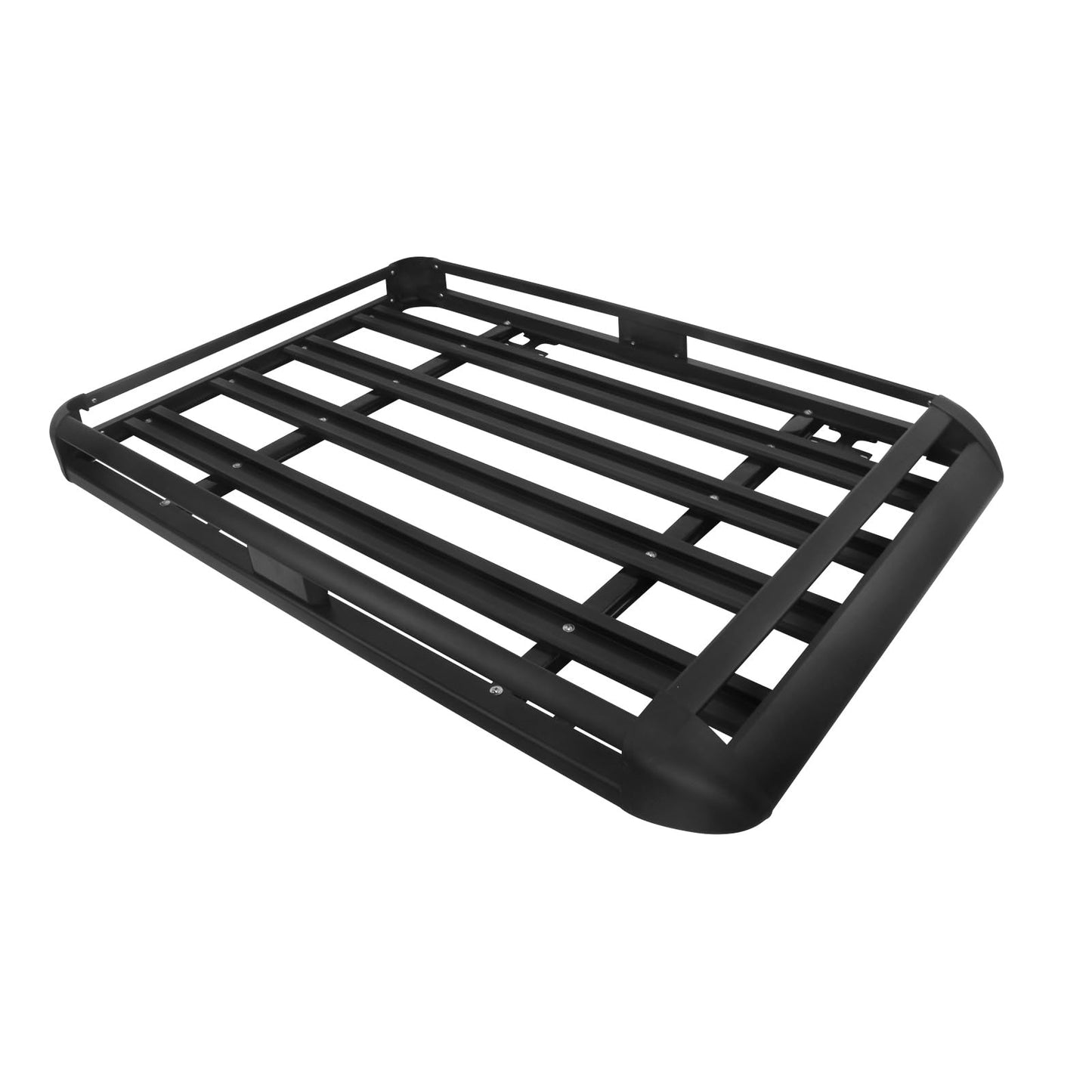 Updated Roof Rack Cargo Basket Carrier, 63'' x 38'' Aluminum Alloy Luggage Holder for SUV, Truck, Car - Universal Design with 150lbs Weight Capacity,Steel Construction for Durability Strength