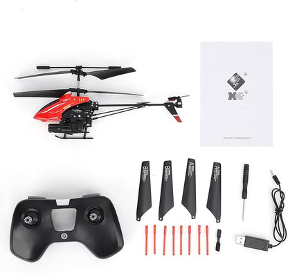 GoolRC Remote Control Helicopter WLtoys V398-C 3.5 Channel RC Helicopter with 6-Axis Gyroscope Altitude Hold LED Light Simulate Firing 2.4GHz Flying Toys for Beginners