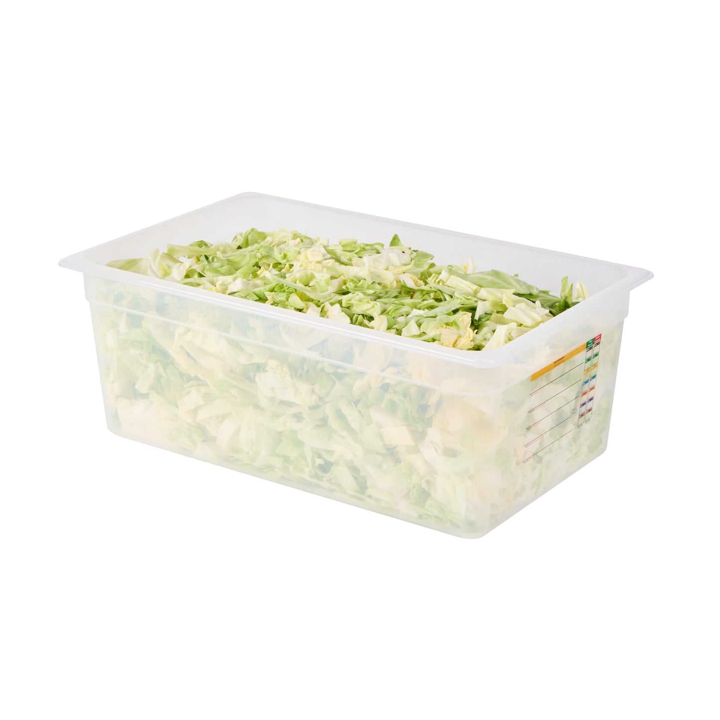 Restaurantware Food Storage Container 10 Pack of 20.7 x 12.6 x 7.8 Inches Plastic Stackable Storage Box White Reusable Label Container Dishwasher Safe For Restaurants And Kitchens