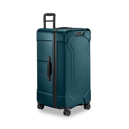 Briggs & Riley 32 Inch Extra Large Trunk Checked Luggage - Maximum Capacity Hard Shell Heavy Duty Travel Suitcase with 360-Degree Spinner Wheels - TSA Lock - Torq Collection - Ocean