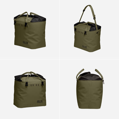 RUX 25L Soft Cooler Bag (Green) - Adventure-Ready Modular Cooler - Waterproof, Lightweight, Highly Functional Cooler Bag, and Perfect for Overlanding, Camping, and Van Life