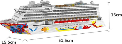 Cruise Ship Building Blocks Set MOC Boat Dream Cruise Model Bricks Construction Toy - 4950 Pieces