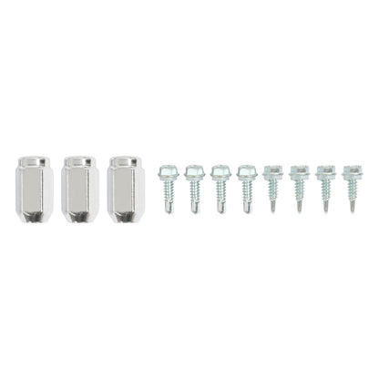 ALMULOO H-Mount Spare Tire Carrier Compatible with Standard 5 on 4.5" Common Trailer Wheel Bolt Pattern Silvery Aluminium