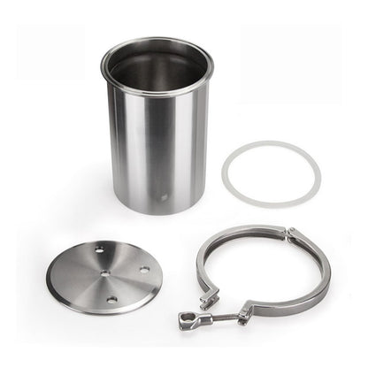 iDili 304 Stainless Steel Pressure Tank, 1-15L Optional Fluid Dispensing Container with Safety Valve & Gauge for Glue, Chemical, Storage & Transfer (1L)