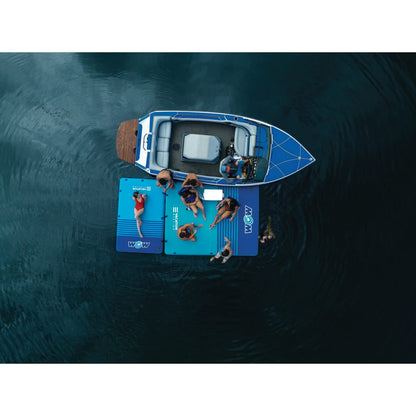 Wow Sports Vacation Station Inflatable Floating Dock - 10 x 8 x 6 in - for Boating & Lakes - for Kids & Adults