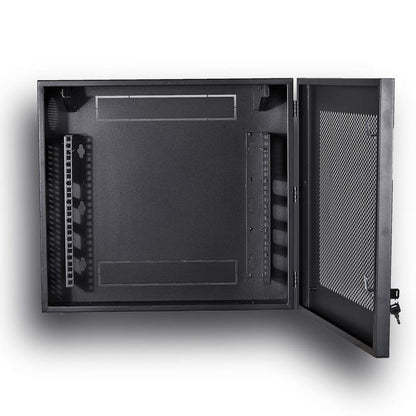 Kenuco Heavy Duty 16 Gauge Steel DVR Security Lockbox and Swing Open Top 24'' x 21'' x 7'' - (Black)