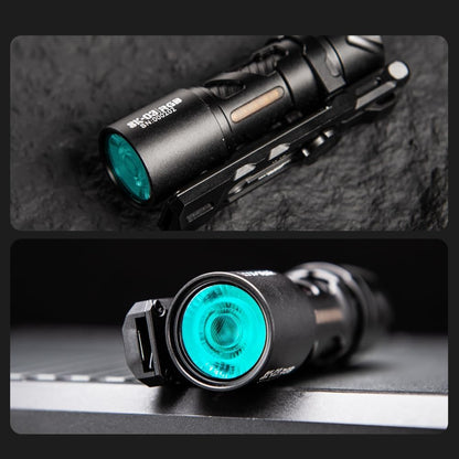 LOOP GEAR SK03 RGB Pro EDC Rechargeable Flashlight, 8-Color RGB Sidelight & 1000 Lumen, IP68 Waterproof, Magnetic Stand, Built-in Multi-Tool – Mini Torch for Emergencies, Camping (Black)