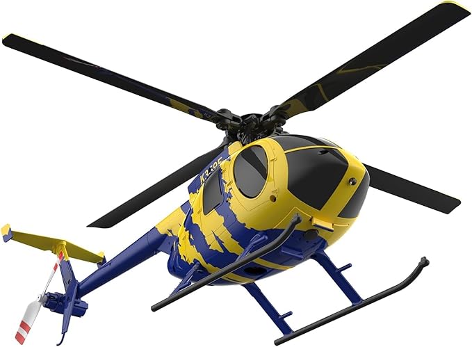 C184 MD500 RC Helicopter 2.4G 6-Gyro 4CH Stabilized Helicopter Remote Control Aircraft with Optical Flow Sensor for Adults Beginners Enthusiasts