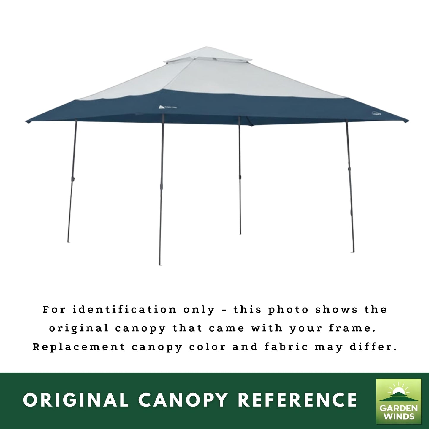 Garden Winds Reinforced Replacement Canopy Top Cover Compatible with The 30822, WMT-1414118B Ozark Trail 14’ X 14’ Pop Up - Classic Sand, Riplock 350