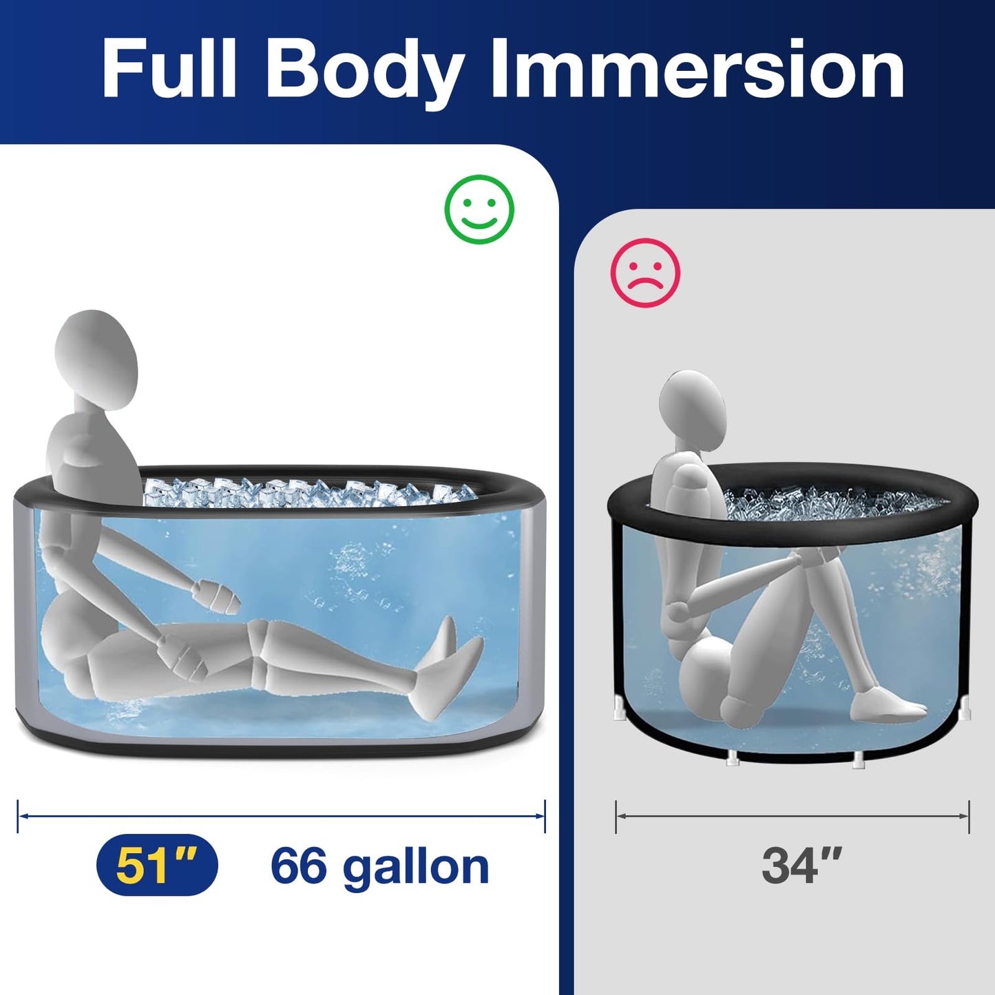 COSTWAY XL 129 Gal Oval Ice Bath Tub with Cover, Portable Outdoor Inflatable Cold Plunge Tub with Backpack, Pump, for Cold and Therapy, Compatible with Water Chillers, Grey