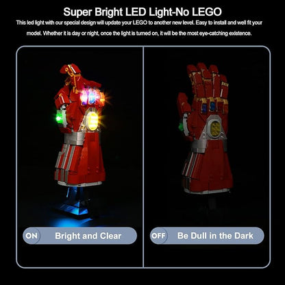 BrickBling Electric Light Multi-Color Changeable Base Shining Stones Perfect for Display Compatible with LEGO 76223