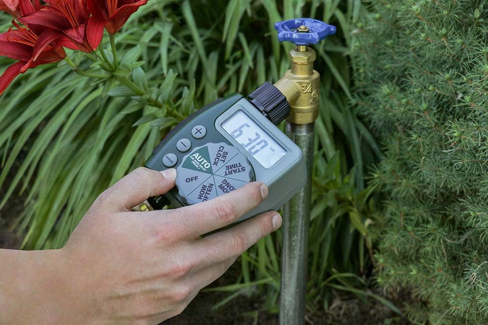 Orbit Programmable Digital Hose Watering Timer - Battery Powered with LCD Screen | 1 Outlet, Rain Delay Feature