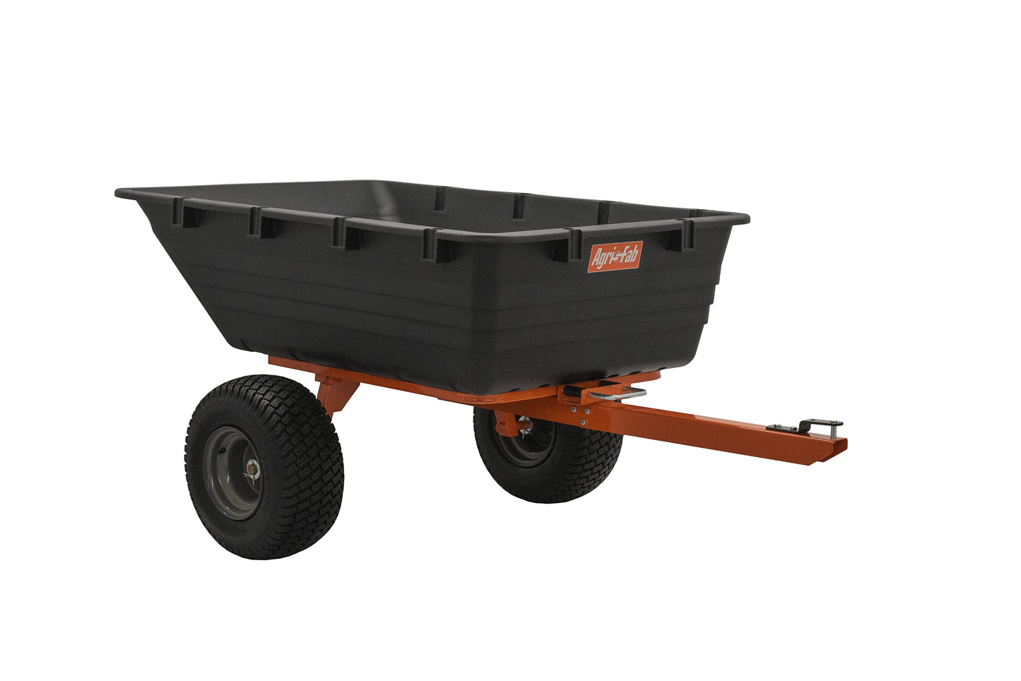 Agri-Fab Tow Behind Poly Dump Swivel Cart for ATV, UTV and Riding Lawn Mowers, 1000 lb Capacity, 17 Cu Ft Utility Trailer