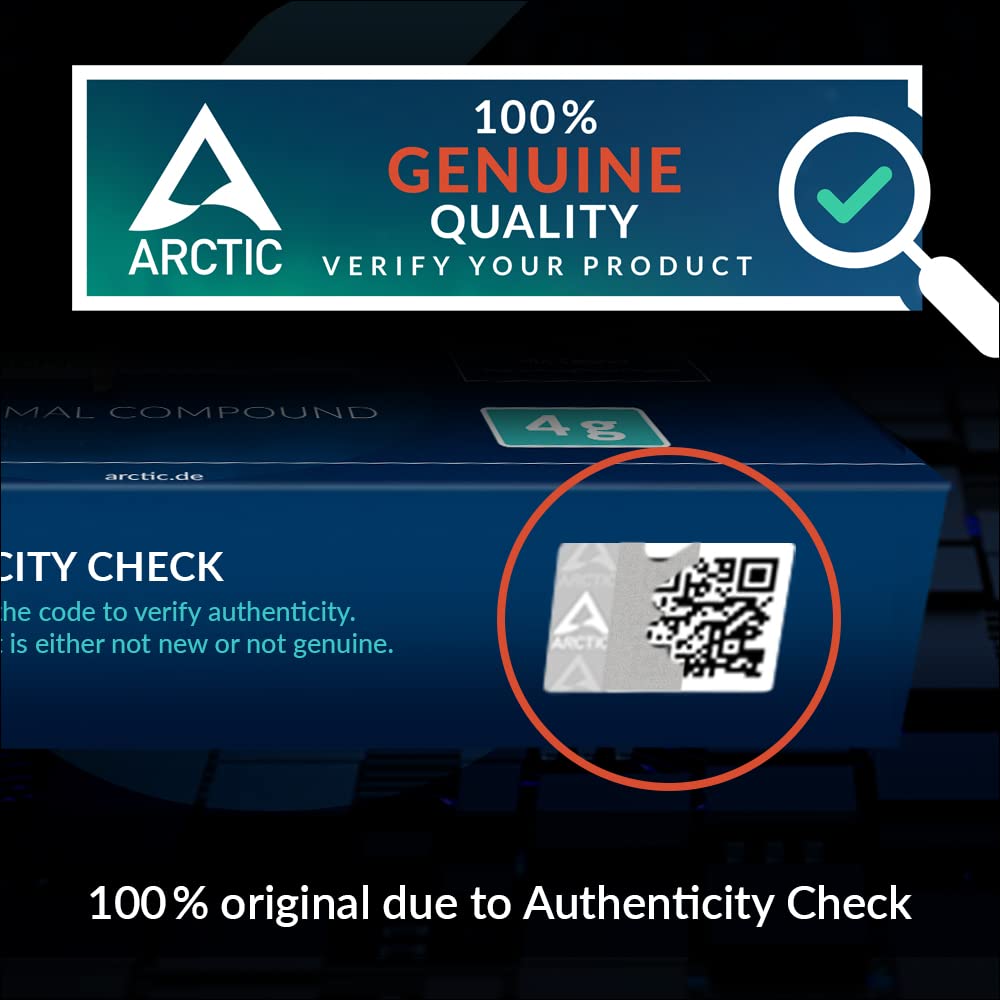 ARCTIC MX-6 (4 g) - Ultimate Performance Thermal Paste for CPU, Consoles, Graphics Cards, laptops, Very high Thermal Conductivity, Long Durability, Non-Conductive